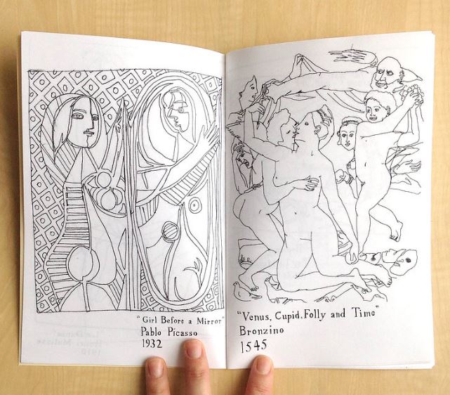 Art History Coloring Books by Maddie Stratton – Glitter Box N.O.