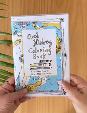 Art History Coloring Books by Maddie Stratton – Glitter Box N.O.