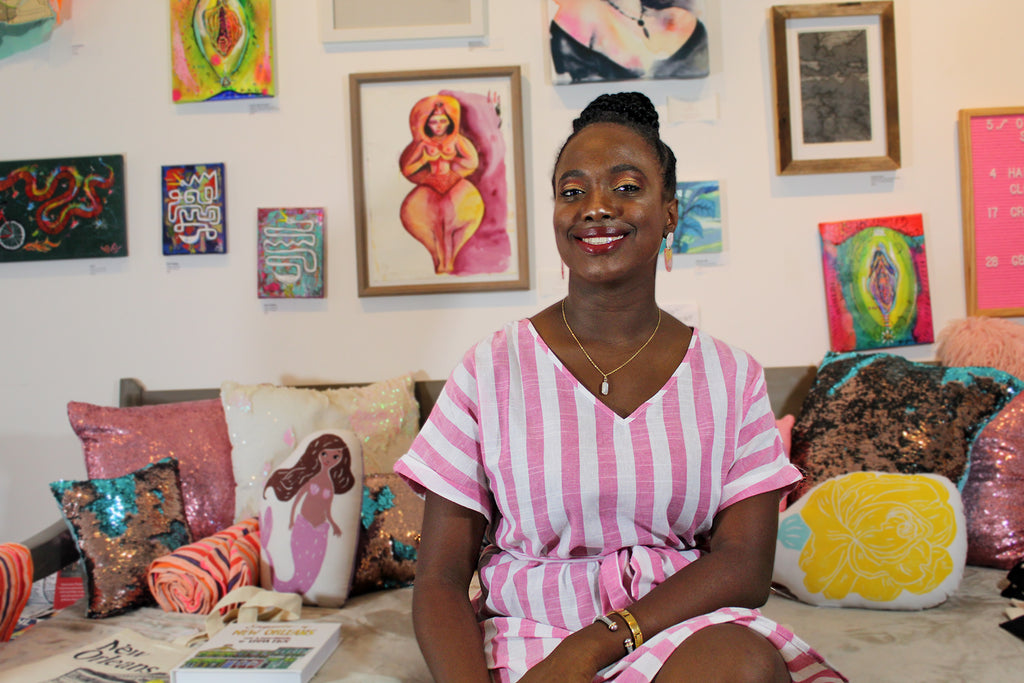 Maya McGee is the founder of Lux+Orleans, a New-Orleans based company that creates hand-crafted jewelry. 