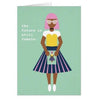 The Future is Female card by Machee Creates