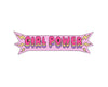Girl Power enamel pin by the glitter box girl gang