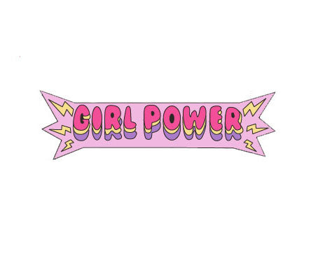 Girl Power enamel pin by the glitter box girl gang