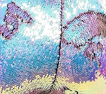 Mermaid color-changing sequin shorts by local New Orleans artist Jill Lindsay in unicorn
