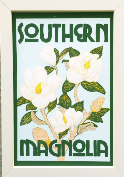 Southern Magnolia Screen print by Kiernan Dunn