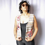 Stella G Collage Clothes All Upcyled 70s style vest with plasm images on it