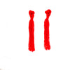 Red Knot Tassel Earrings by Swiet Stuff