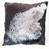 black and silver color changing sequin pillow