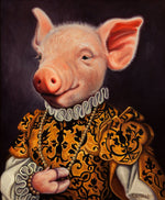 Print of a royal pig painting by Jane Talton